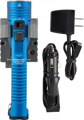 STREAMLIGHT STINGER 2020 LED - W/120V AC/12V DC CHARGER BLUE
