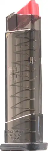 ETS MAGAZINE S&W SHIELD 9MM - 9RD EXTENDED CARBON SMOKE