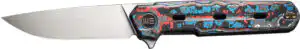 WE KNIFE NAVO 3.25" NEBULA FAT - CARBON FIBER/SATIN LINER LOCK