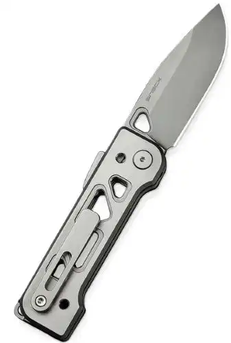 WE KNIFE TYRO 2.91" GRAY - TITANIUM STONEWASH SUPERLOCK
