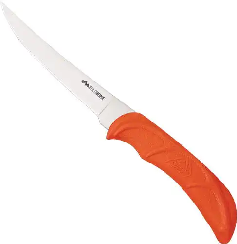 OUTDOOR EDGE 5" BONING/FILLET - KNIFE ORANGE HANDLE BLISTER PK