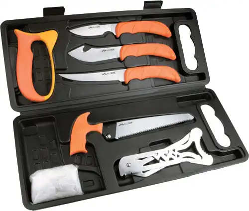 OUTDOOR EDGE WILD PAK 8 PIECE - GAME PROCESSING KIT W/HARD BOX