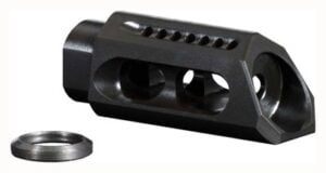 YHM SLANT MUZZLE BRAKE/COMP - 5.56MM FOR 1/2X28 THREADS