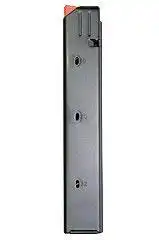 ASC AR Family Rifle Magazine Orange Follower Black Stainless Steel 9mm Luger 20/rd