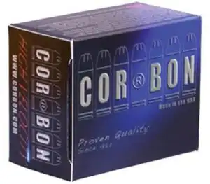 Corbon Self-Defense JHP Handgun Ammunition 9mm Luger +p 115 gr JHP 1350 fps 20/ct