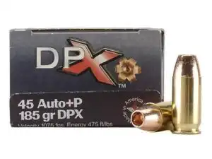 COR-BON Handgun Ammunition .45 ACP 185 gr DPX 1075 fps 20/ct