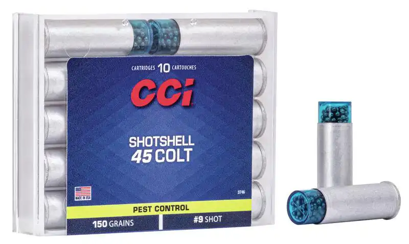 CCI Handgun Shotshells .45 Colt 150 gr #9 shot 1000 fps 10/ct