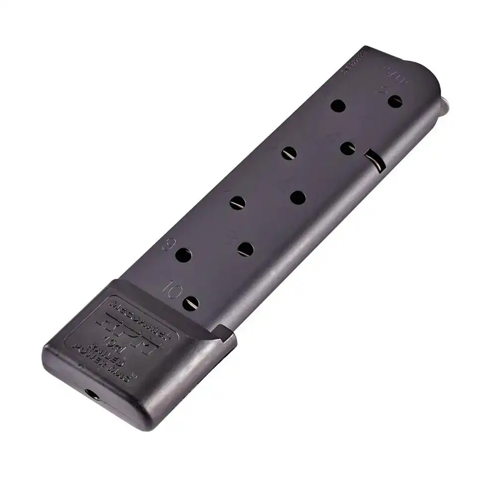 Chip McCormick Railed Power 1911 Full Size Handgun Magazine Black .45 ACP 10/rd