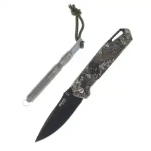 Bear & Son Edge Folding Knife 3" Drop Point Blade Truetimber Strata