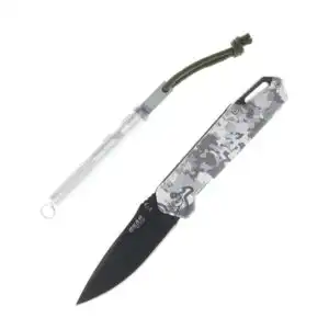 Bear & Son Edge Folding Knife 3" Drop Point Blade Truetimber White Viper