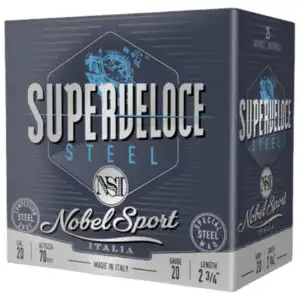 Nobel Target Steel Shotshells 20 ga 2-3/4" 7/8oz 1378 fps #7 25/ct