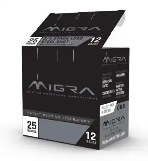 Migra Waterfowl Steel Shot Shotshells 12 ga 3" 1-1/4 oz 1430 fps #4#6 25/ct