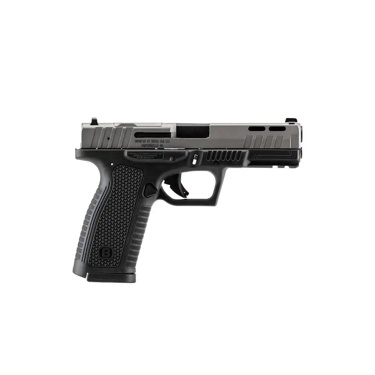 Bersa BP9FS 9MM 17Rd Magazine (2) 4.25" Barrel Matte Black Optics Ready