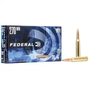 Federal Copper Power-Shok Rifle Ammunition .270 Win 130 gr CHP 3060 fps 20/ct
