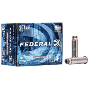 Federal Power-Shok Handgun Ammunition .357 Mag 180gr JHP 1080 fps 20/ct