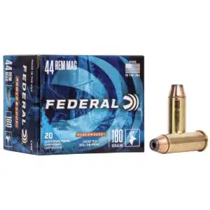 Federal Power-Shok Handgun Ammunition .44 Mag 180gr JHP 1460 fps 20ct