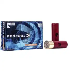 Federal Power-Shok Buckshot Shotshells 12 ga 3" 41 plts #4B 1210 fps 5/ct