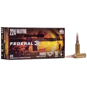 Federal Fusion Rifle Ammunition .224 Valkyrie 90 gr SP 2700 20/ct