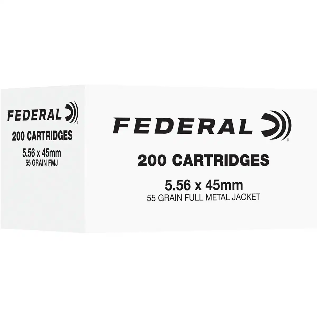 Federal American Eagle Rifle Ammunition 5.56mm NATO 55gr FMJ 3165 fps 200/ct