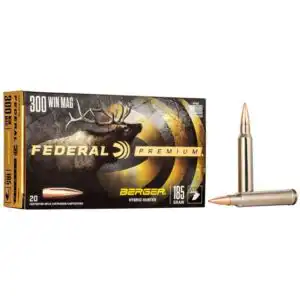 Federal Classic Hunter Berger Hybrid Rifle Ammunition .300 Win Mag 185 gr BTHP 2950 fps 20/ct