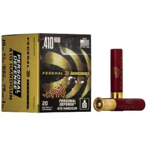 Federal Premium Personal Defense Shotshells.410 ga 2 1/2"  7/16 oz #4 950 fps 20/ct