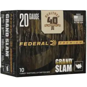 Federal Grand Slam Realtree 40th Anniversary Shotshells 20ga 3" 1-5/16oz 1185 fps #5 10/ct