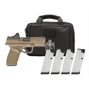 Springfield Gear Pac Hellcat Pro Optic Ready FDE Handgun 9mm Luger 15rd(1)&17(3) Magazines 3.7" Barrel Viridian RFX11 Bag
