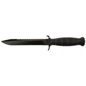 Glock Field Knife/Saw Back 6-1/2" Clip Point Blade Black Pkg'd