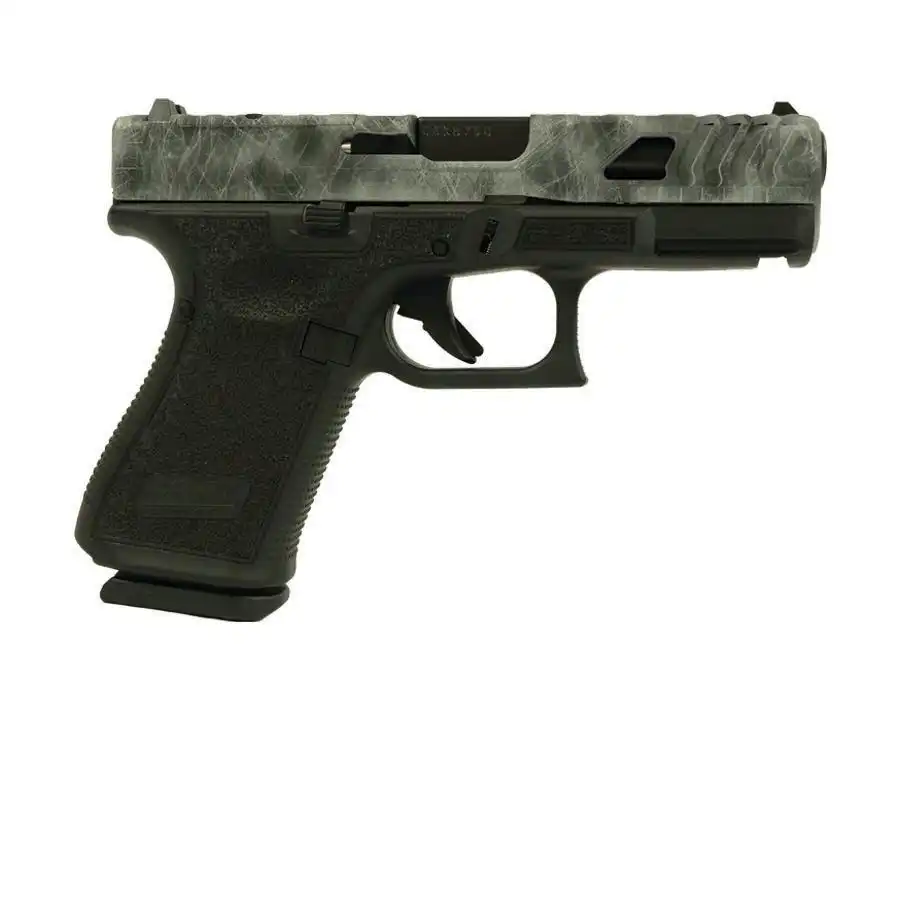 Glock V-Series Model 19 Marble Cerakote Handgun 9mm Luger 15rd Magazines (3) 4.02" Barrel LSR Stipple USA Made