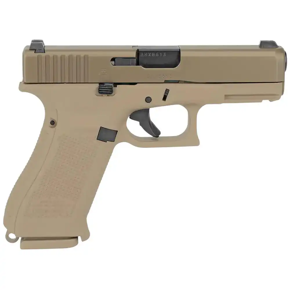 Glock V-Series Model 19x Handgun 9mm Luger 10rd Magazines (3) 4.02" Barrel FDE US Made