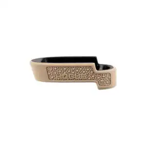 Hogue OverMolded Rubber Grip Extension Base Pad for S&W M&P Bodyguard 2.0 12rd Magazines FDE