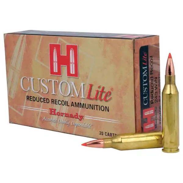Hornady Custom Lite Rifle Ammunition .243 Win 87gr SST 20/ct