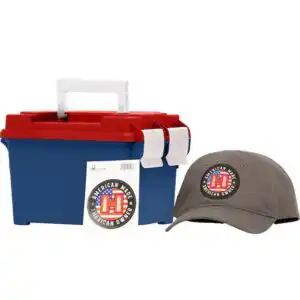 Hornady American Gunner Rifle Ammunition .308 Win 155gr BTHP 2700 fps 250/ct Loose Ammo Can with Hat/Sticker