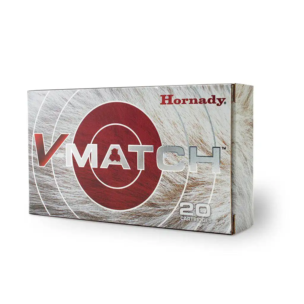 Hornady V-Match Rifle Ammunition 6mm Creedmoor 80gr ELD-VT 20/ct