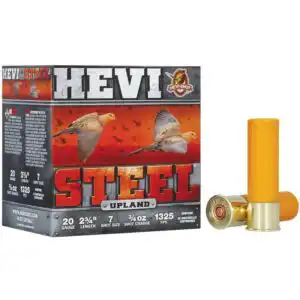 HEVI-Shot HEVI-Steel Shotshells 20ga 2-3/4" 3/4oz 1325 fps #7 25/ct