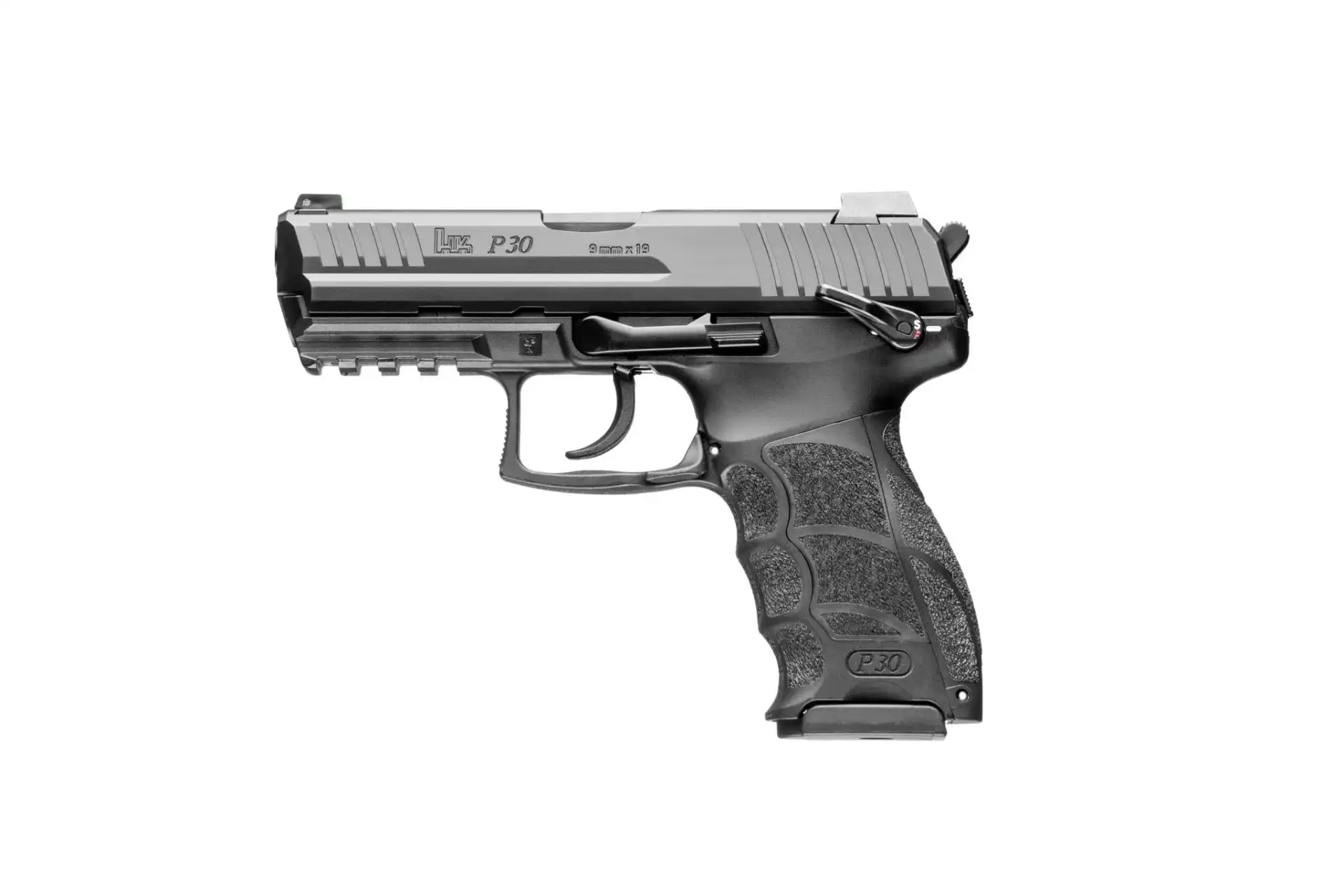 H&K P30 S V3 Handgun 9mm Luger 15rd Magazines(2) 3.85" Barrel DA/SA trigger and Manual Decocker & Safety