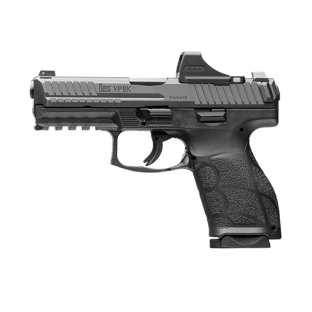 H&K VP9A1 K OE Holosun SCS Handgun 9mm Luger 15rd Magazines (2) 4.09" Barrel Black