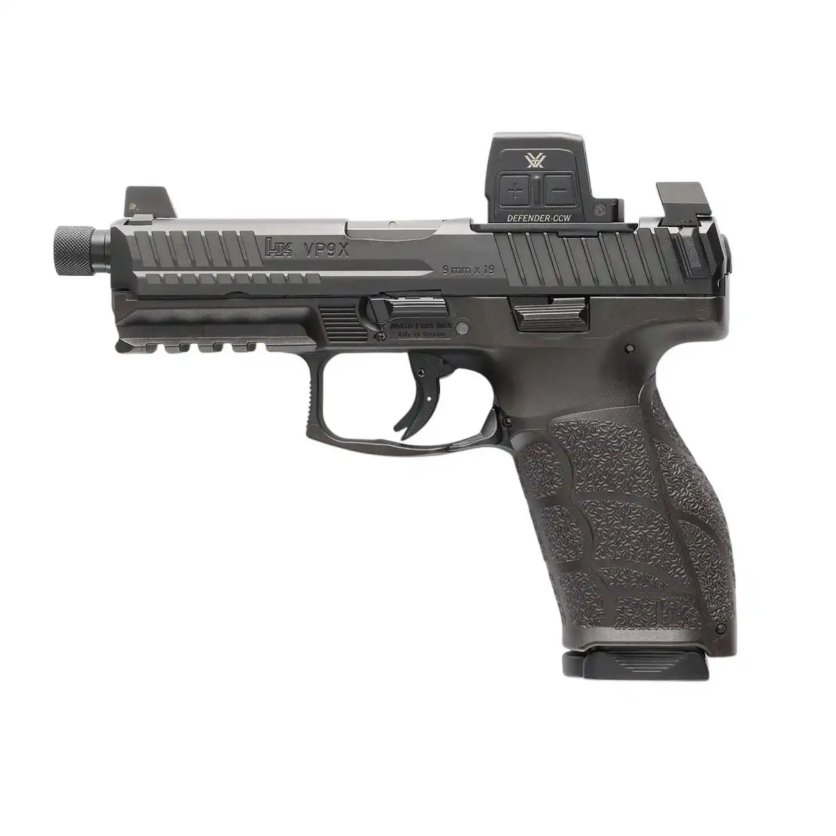 H&K VP9A1 X Tactical Optic Equipped(Vortex) Handgun 9mm Luger 15rd Magazines(2) 4.7" Threaded Barrel Black