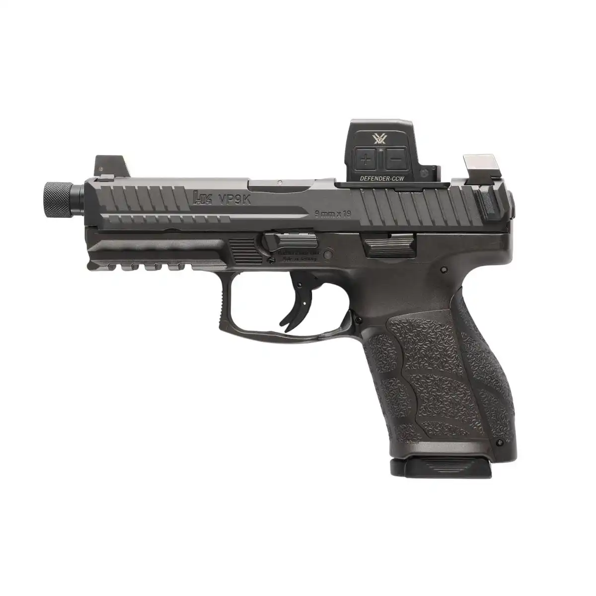 H&K VP9A1 F Tactical Optic Equipped(Vortex) Handgun 9mm Luger 15rd Magazines(2) 4.7" Threaded Barrel Black