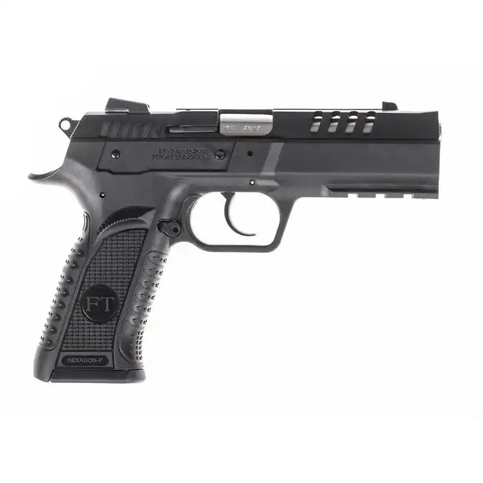 Tanfoglio Hexagon P Handgun 9mm Luger 17rd Magazine(2) 4.45" Compensated Barrel DA/SA