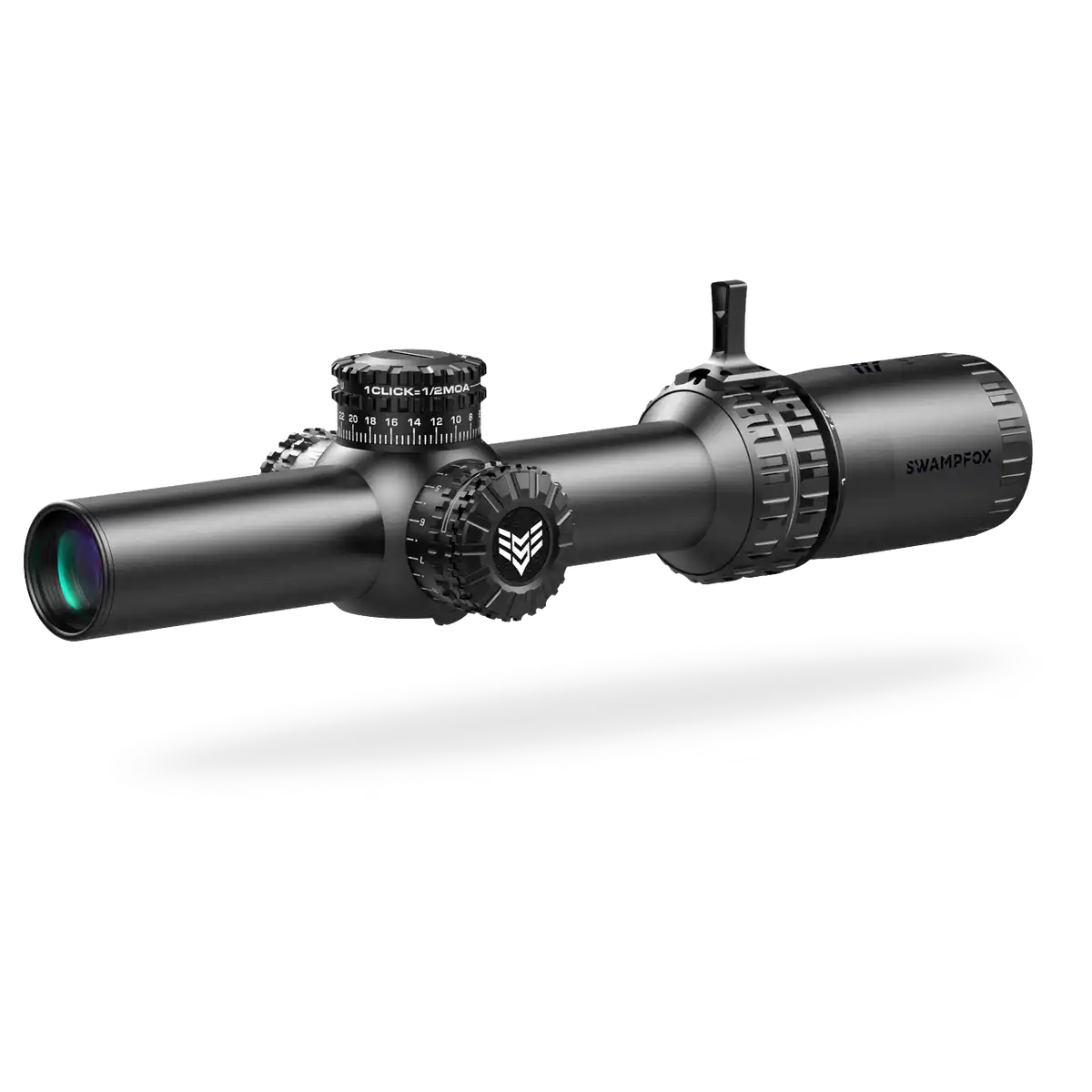 Swampfox Arrowhead LPVO Series Rifle Scope 1-10x24 30mm SFP Green IR MIL Black
