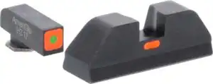 Green Tritium Outline Orange Square (non trit) REAR for Glock Gen 5