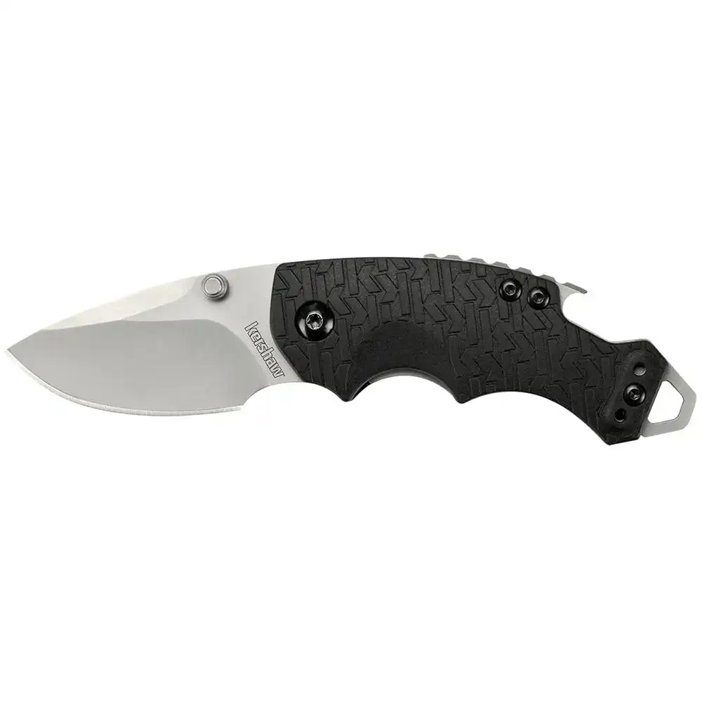 Kershaw Shuffle Folding Steel Knife 2-1/4" Drop Point Blade Black Handle