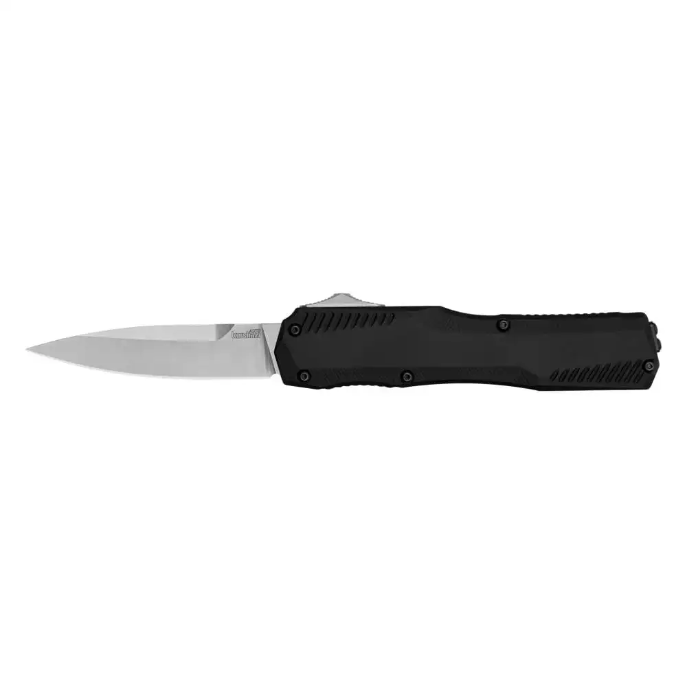 Kershaw Livewire OTF Automatic Knife 3-3/10" Drop Point Blade Black