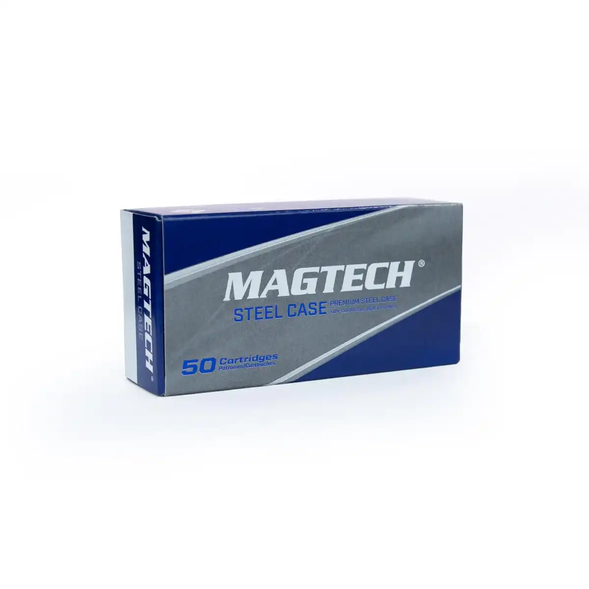Magtech Steel Case (Zinc-Plated) Handgun Ammunition 9mm Luger 115 gr. FMJ 1135 fps 50/ct