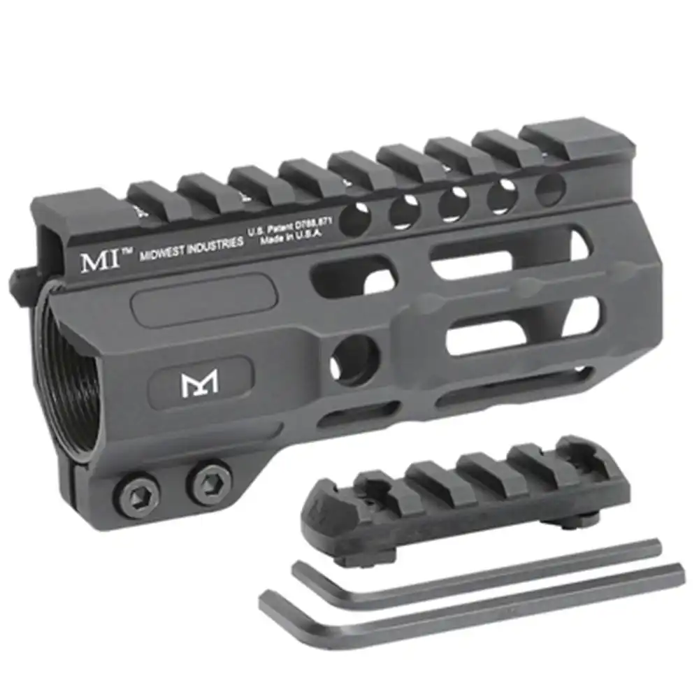Midwest Industries One Piece Combat Rail Free Float Handguard 4.5" M-LOK
