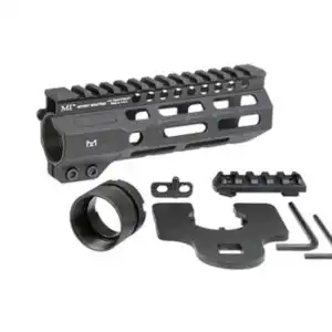 Midwest Industries Combat Rail One Piece Free Float M-LOK Handguard 6" Black