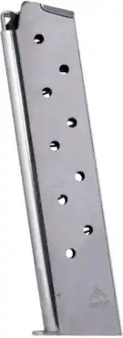 Mec-Gar 1911 Govt Handgun Magazine .45 ACP HT Nickel 10/rd