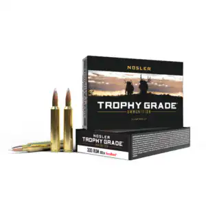 Nosler Accubond Trophy Grade Rifle Ammunition .300 RUM 180 gr PT 3250 fps 20/ct