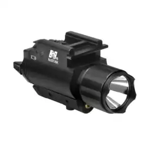TACTICAL GREEN LASER SIGHT & 3W 150 LUMEN LED FLASHLIGHT W/WEAVER QR